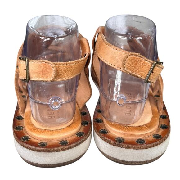Bed Stu Women’s Kavala Brown Leather Studded Gladiator Sandal Size US 8 - Picture 8 of 12